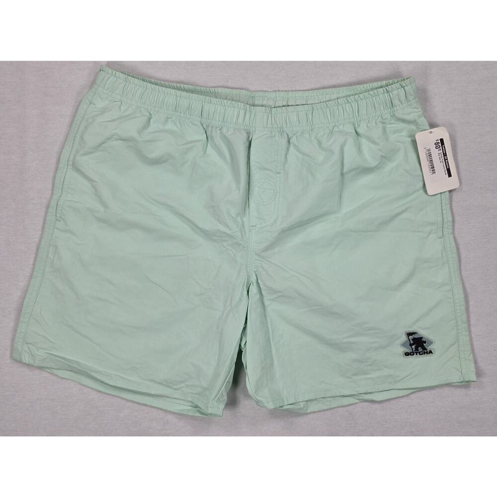 Gotcha Point Loma Shorts Mens XL Mint Green Beach Walk Hybrid Shorts NWOT